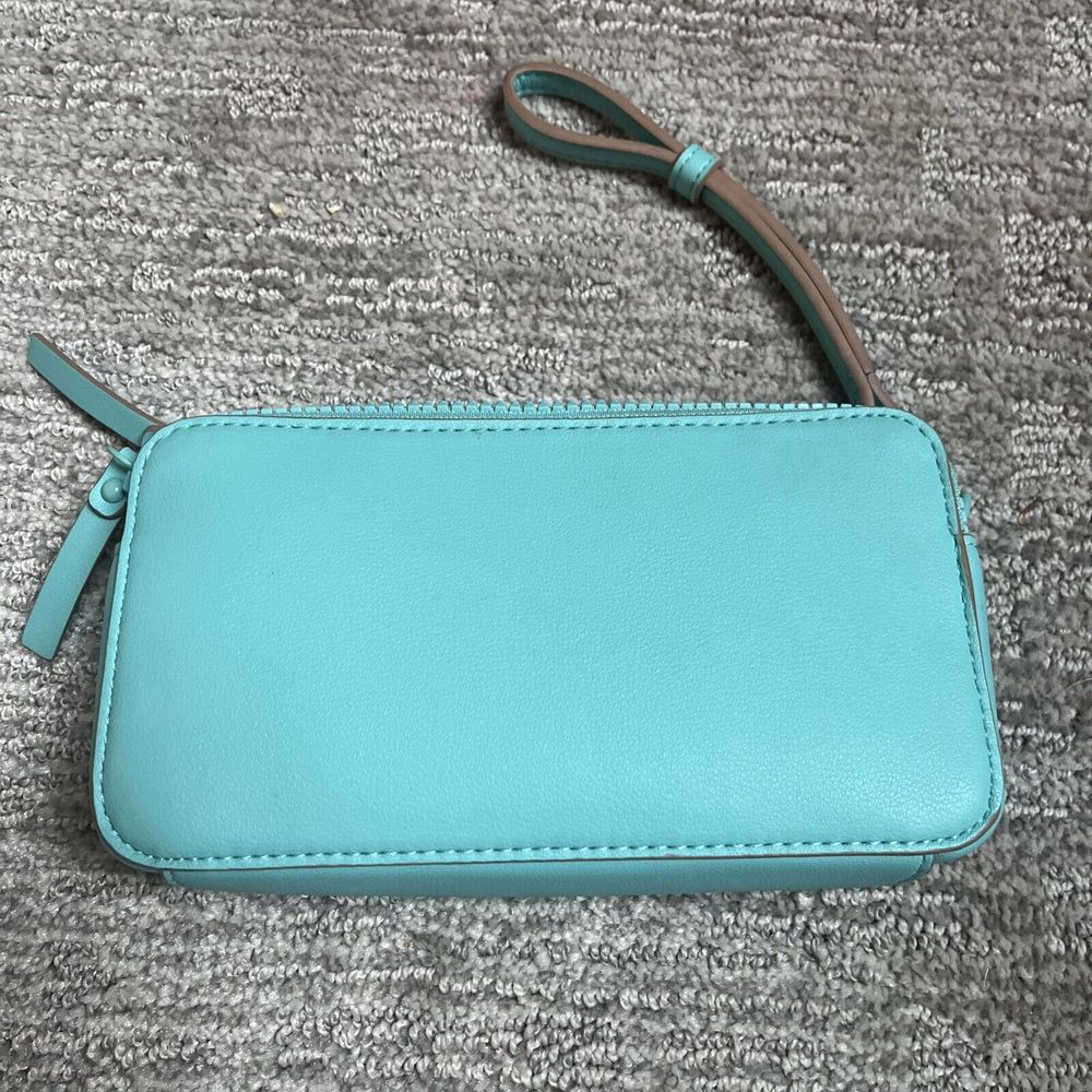 Nanette Lepore Arianna clear logo satchel with solid wristlet Teal - Picture 6 of 8